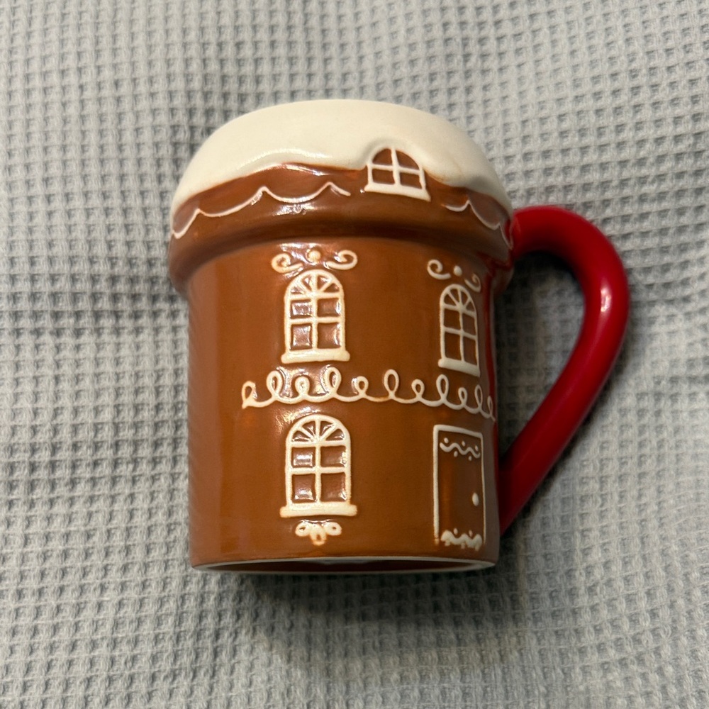 Wondershop Gingerbread Mug with Red Accents